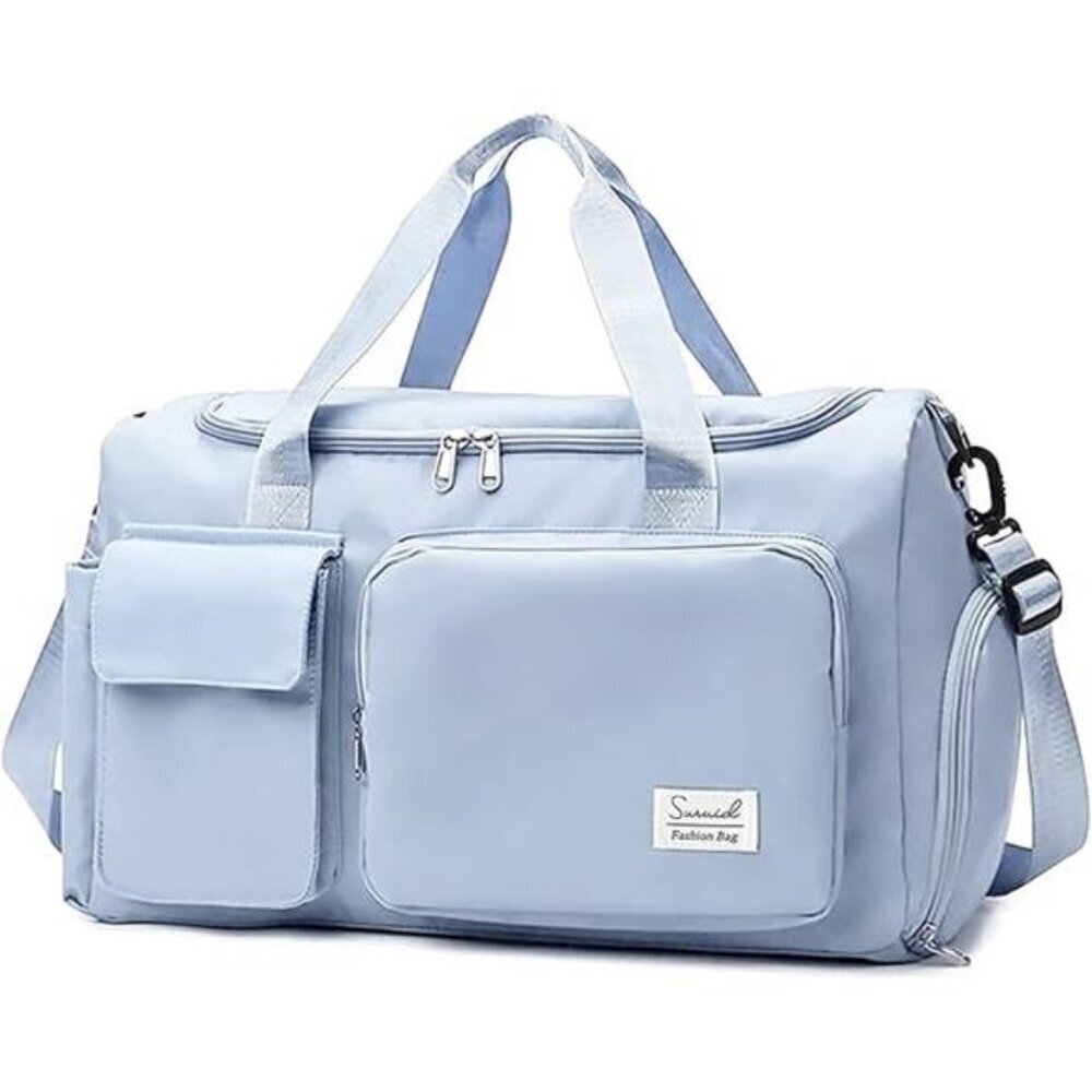 Sports Gym Bag with Shoes Compartment - Blue - Picture 7 of 7